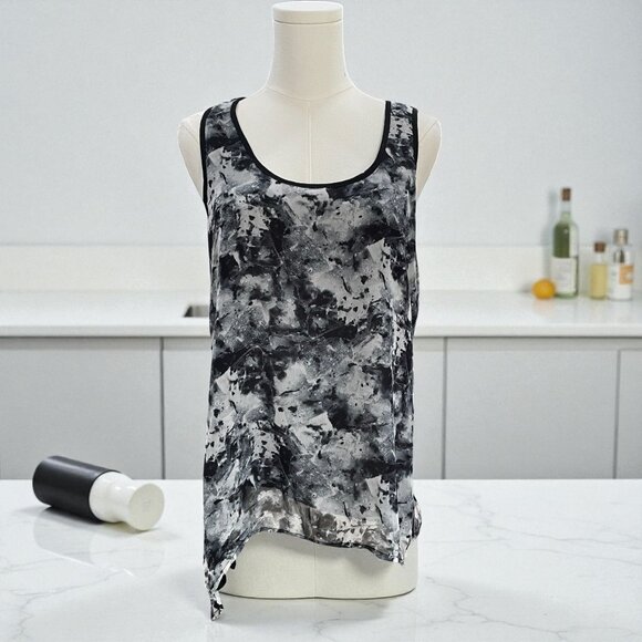 Vivienne Tam Abstract Tank Top Size M NWT Minimalist Artsy Edgy Y2K Grunge - Picture 1 of 9